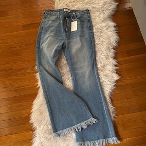 Women's Blue Frayed Hem Jeans Cello brand brand new smoke free home! Size 13